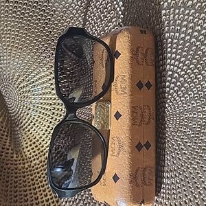 MCM Grey Gradient Rectangular Ladies Sunglasses with case, NWOT, AUTHENTIC